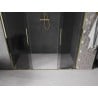 Mexen Velar Duo 170 cm-es tolható zuhanyajtó, grafit, arany - 871-170-000-42-50