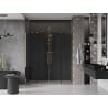 Mexen Velar Duo 170 cm-es tolható zuhanyajtó, grafit, arany - 871-170-000-42-50