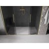 Mexen Velar Duo toló zuhanyajtó 170 cm, grafit, arany kefélt - 871-170-000-42-55