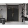 Mexen Velar Duo toló zuhanyajtó 170 cm, grafit, arany kefélt - 871-170-000-42-55