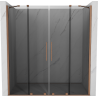 Mexen Velar Duo uși de duș culisante 170 cm, grafit, cupru periat - 871-170-000-42-65