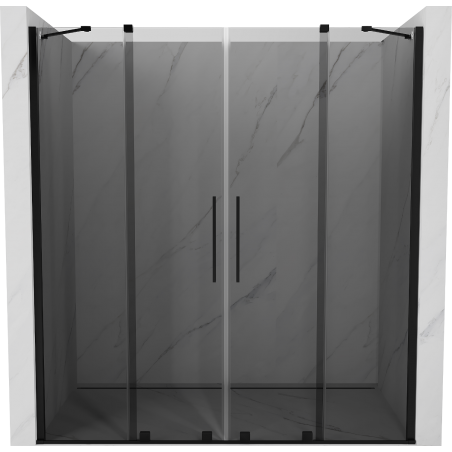 Mexen Velar Duo uși de duș glisante 180 cm, grafit, negru - 871-180-000-42-70