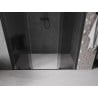 Mexen Velar Duo uși de duș glisante 180 cm, grafit, negre - 871-180-000-42-70