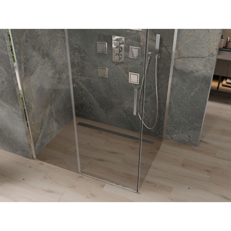 Mexen Omega cabină de duș glisantă 100 x 70 cm, transparent, crom - 825-100-070-01-00