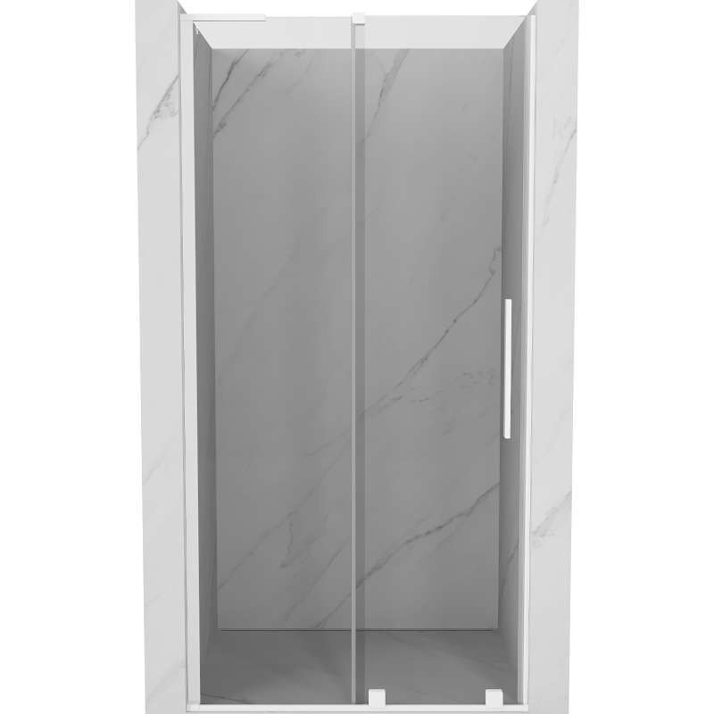 Mexen Velar L uși de duș culisante 100 cm, transparent, alb - 871-100-003-01-20