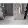 Mexen Velar L tolóajtós zuhanyajtó 100 cm, áttetsző, fehér - 871-100-003-01-20