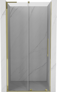 Mexen Velar L uși de duș glisante 90 cm, transparent, auriu - 871-090-003-01-50