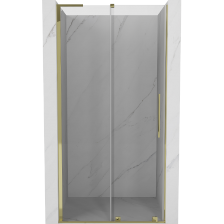 Mexen Velar L uși de duș glisante 120 cm, transparent, auriu - 871-120-003-01-50