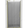 Mexen Velar L uși de duș glisante 100 cm, transparent, aurii periate - 871-100-003-01-55