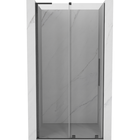 Mexen Velar L uși de duș glisante 90 cm, transparent, gri pistol periat - 871-090-003-01-66