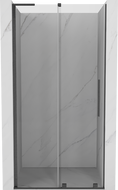 Mexen Velar L uși de duș glisante 90 cm, transparent, gri armă periat - 871-090-003-01-66