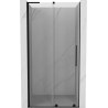 Mexen Velar L tolózuhany ajtó 110 cm, átlátszó, fekete - 871-110-003-01-70