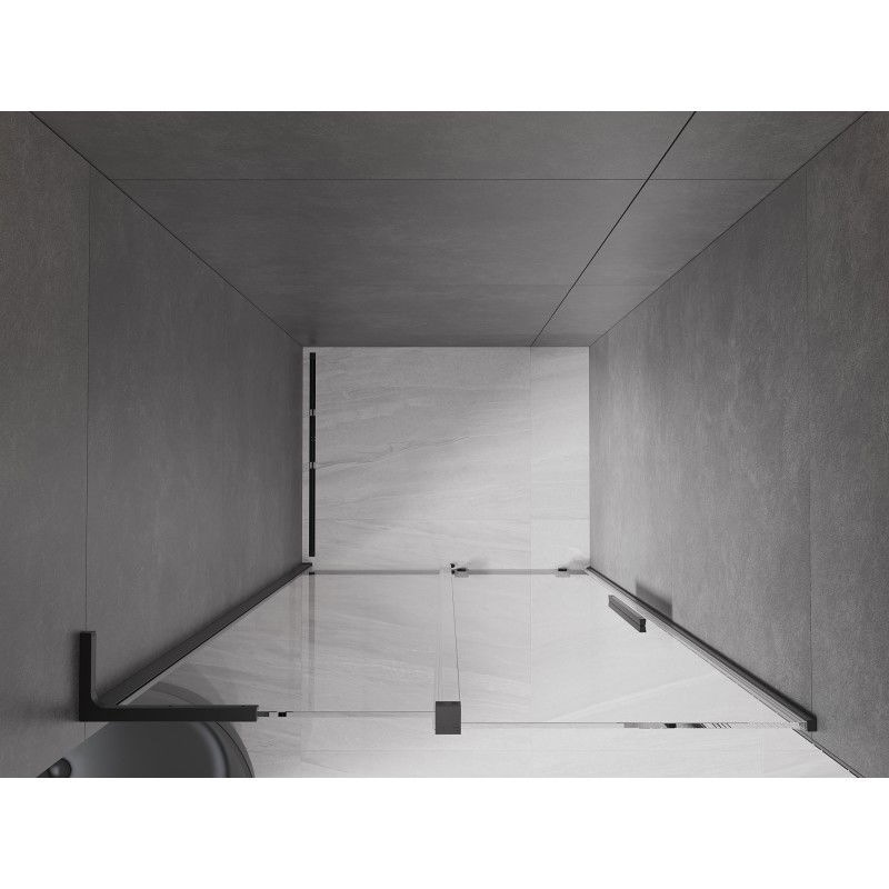 Mexen Velar L uși de duș glisante 100 cm, transparente, negre - 871-100-003-01-70