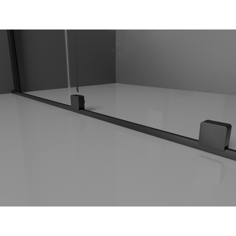 Mexen Velar L uși de duș glisante 120 cm, transparente, negre - 871-120-003-01-70