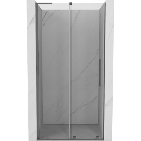 Mexen Velar L uși de duș glisante 100 cm, transparent, gun metal - 871-100-003-01-95