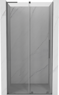 Mexen Velar L ușă de duș culisantă 110 cm, transparentă, gun metal - 871-110-003-01-95