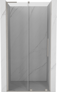 Mexen Velar L uși de duș glisante 100 cm, transparent, nichel periat - 871-100-003-01-97
