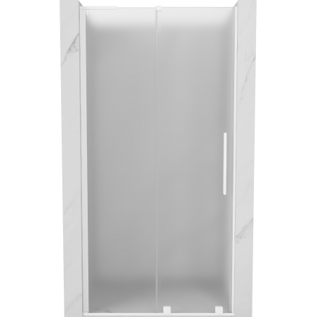 Mexen Velar L toló zuhanyajtó 90 cm, fagyott, fehér - 871-090-003-31-20