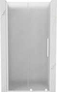 Mexen Velar L ușă de duș glisantă 100 cm, sticlă înghețată, albă - 871-100-003-31-20