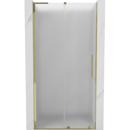 Mexen Velar L uși de duș culisante 90 cm, gheață, aurii - 871-090-003-31-50