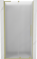 Mexen Velar L 90 cm széles tolóajtós zuhanyajtó, fagyott, aranycsiszolt - 871-090-003-31-55