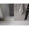 Mexen Velar L 90 cm széles tolóajtós zuhanyajtó, fagyott, aranycsiszolt - 871-090-003-31-55
