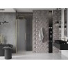 Mexen Velar L uși de duș glisante 90 cm, mat, aurii periate - 871-090-003-31-55