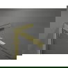Mexen Velar L ușă de duș glisantă 110 cm, mată, aurie periată - 871-110-003-31-55
