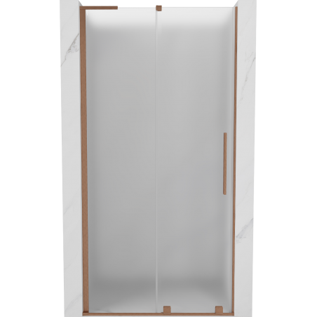Mexen Velar L uși de duș glisante 90 cm, gheață, cupru periat - 871-090-003-31-65