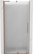 Mexen Velar L uși de duș glisante 90 cm, gheață, cupru periat - 871-090-003-31-65