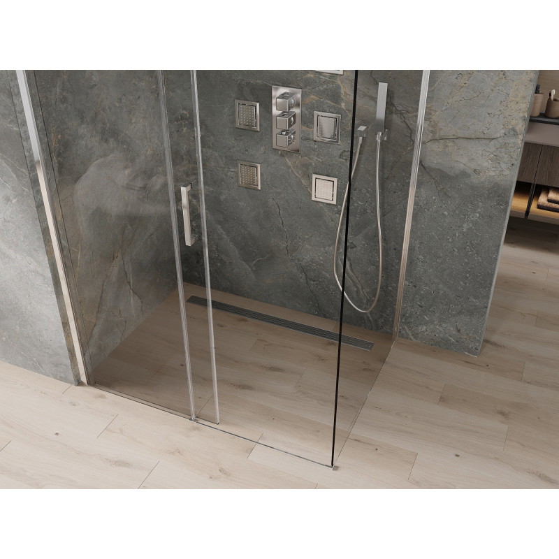 Mexen Omega cabină de duș glisantă 120 x 80 cm, transparentă, crom - 825-120-080-01-00