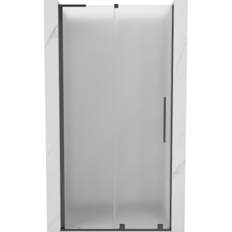Mexen Velar L uși de duș glisante 100 cm, înghețat, gun gray șlefuit - 871-100-003-31-66