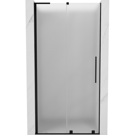 Mexen Velar L uși de duș glisante 90 cm, înghețate, negre - 871-090-003-31-70