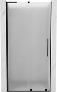 Mexen Velar L ușă de duș glisantă 100 cm, înghețată, negru - 871-100-003-31-70