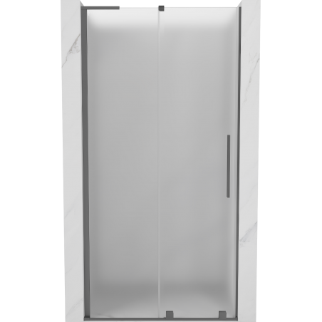 Mexen Velar L uși de duș glisante 90 cm, mat, gun metal - 871-090-003-31-95