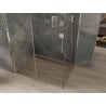 Mexen Omega tolóajtós zuhanykabin 120 x 100 cm, Átlátszó, Króm - 825-120-100-01-00
