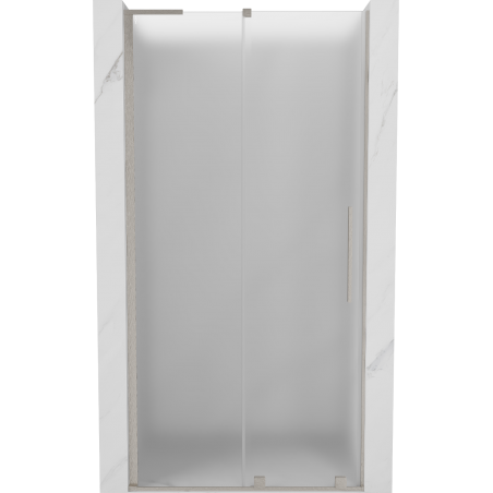 Mexen Velar L uși de duș glisante 90 cm, înghețat, nichel periat - 871-090-003-31-97