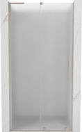 Mexen Velar L uși de duș glisante 90 cm, înghețat, nichel periat - 871-090-003-31-97