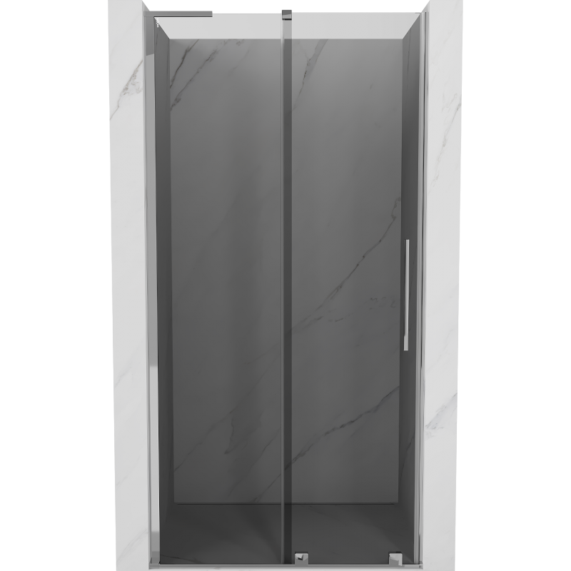 Mexen Velar L tolóajtós zuhanyajtó 120 cm, grafit, króm - 871-120-003-41-01