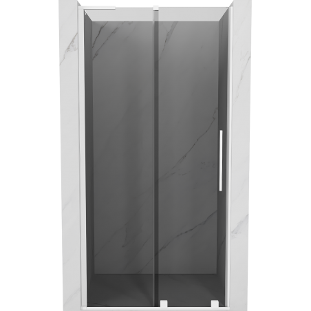 Mexen Velar L uși de duș glisante 100 cm, grafit, alb - 871-100-003-41-20