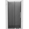Mexen Velar L uși de duș glisante 110 cm, grafit, alb - 871-110-003-41-20