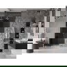 Mexen Velar L uși de duș glisante 110 cm, grafit, alb - 871-110-003-41-20