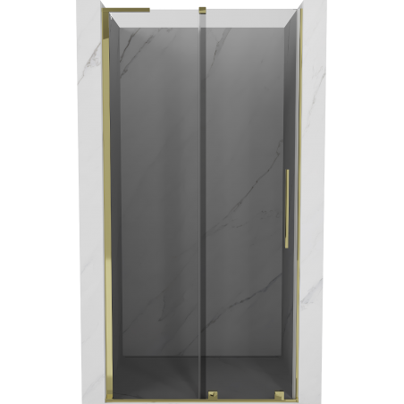 Mexen Velar L uși de duș glisante 120 cm, grafit, aurii - 871-120-003-41-50