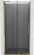 Mexen Velar L uși de duș glisante 120 cm, grafit, aurii - 871-120-003-41-50