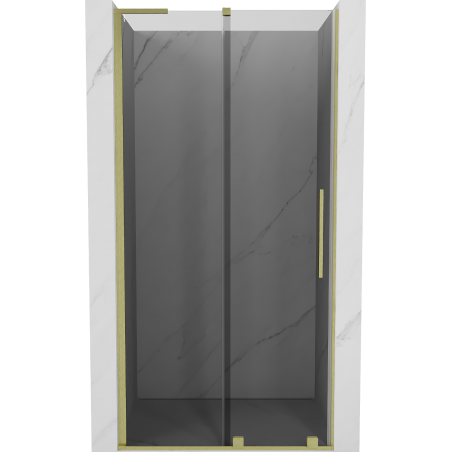 Mexen Velar L uși de duș glisante 120 cm, grafit, auriu periat - 871-120-003-41-55