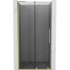 Mexen Velar L uși de duș glisante 120 cm, grafit, auriu periat - 871-120-003-41-55
