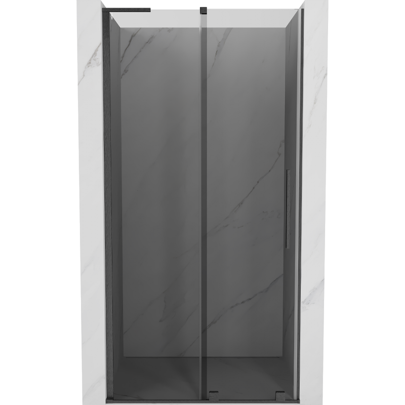 Mexen Velar L uși de duș glisante 100 cm, grafit, gun gray periat - 871-100-003-41-66