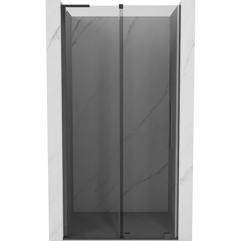 Mexen Velar L tolóajtós zuhanyajtó 110 cm, grafit, gun gray csiszolt - 871-110-003-41-66