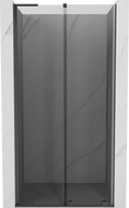 Mexen Velar L uși de duș glisante 120 cm, grafit, gri pistol periat - 871-120-003-41-66