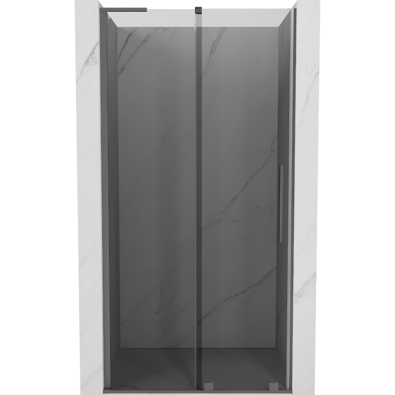 Mexen Velar L uși de duș glisante 110 cm, grafit, gun metal - 871-110-003-41-95